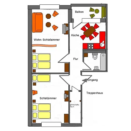 H&h Im Herzen Der Stadt Nr 29-henning Mit Balkon Daire